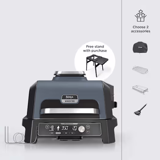 Sada Ninja Woodfire Pro Connect&trade; XL gril & ud&iacute;rna